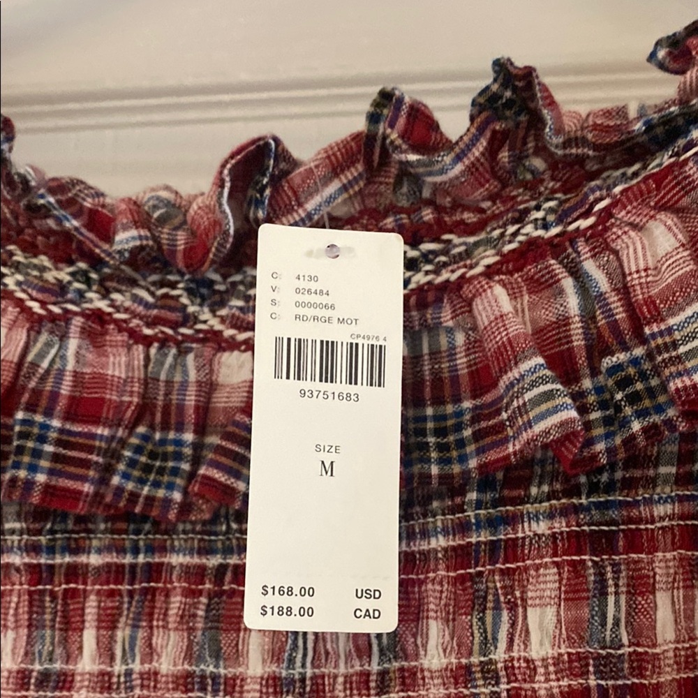 Red Plaid Ruffle Dress - Picture 9 of 11